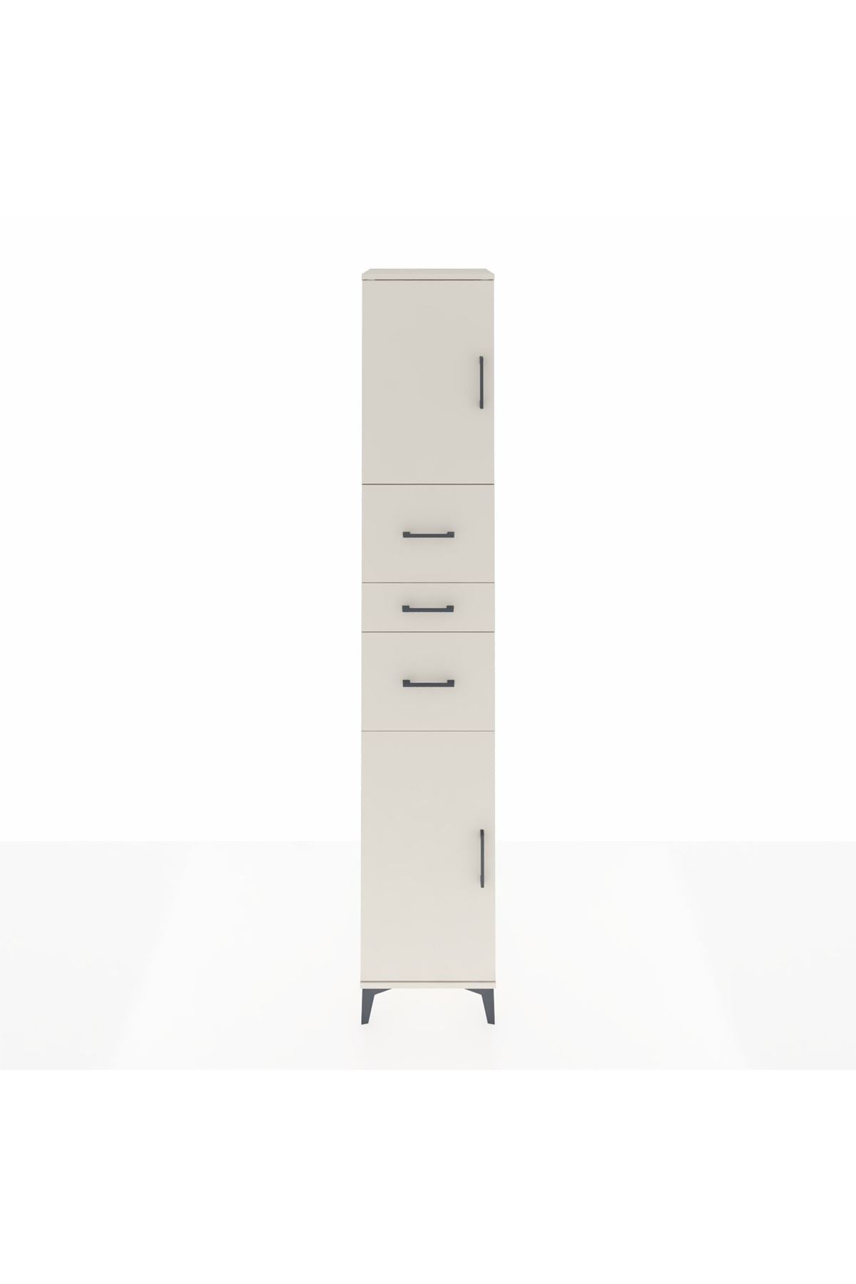 Hyperion Dolap 3 Raflı 3 Çekmeceli 2 Kapaklı 44x44x243 - S64M190V1B