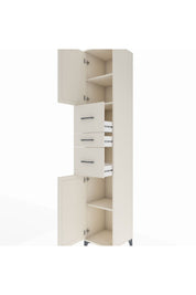 Hyperion Dolap 3 Raflı 3 Çekmeceli 2 Kapaklı 44x44x243 - S64M190V1B