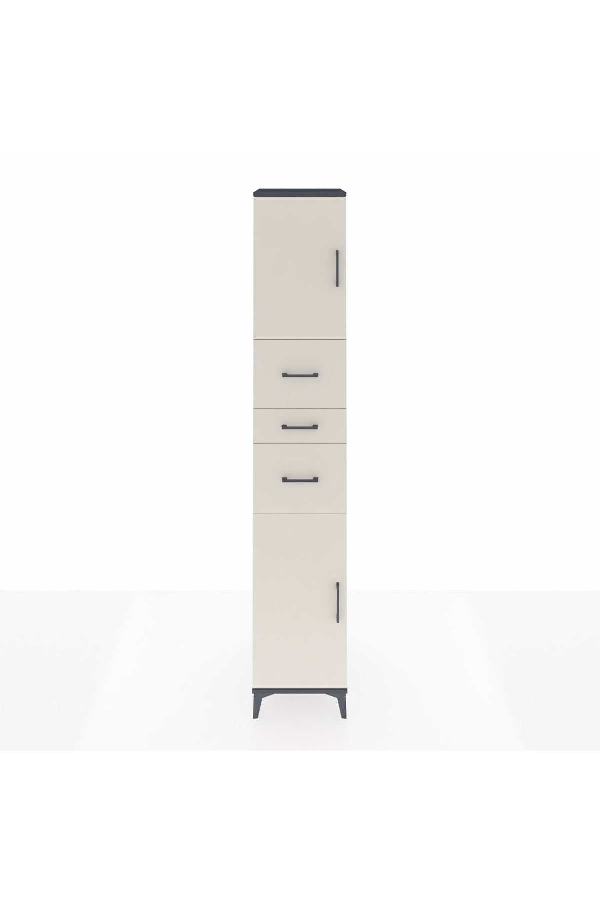 Hyperion Dolap 3 Raflı 3 Çekmeceli 2 Kapaklı 44x44x243 - S64M190V4B