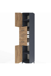 Hyperion Dolap 3 Raflı 3 Çekmeceli 2 Kapaklı 44x44x243 - S64M190V6B