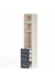 Hyperion Dolap 4 Raflı 4 Çekmeceli 44x44x243 - S64M194V2B