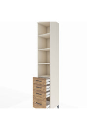 Hyperion Dolap 4 Raflı 4 Çekmeceli 44x44x243 - S64M194V3B