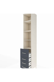 Hyperion Dolap 4 Raflı 4 Çekmeceli 44x44x243 - S64M195V2B