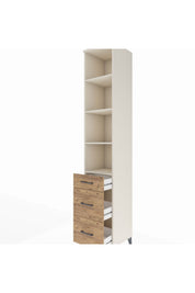 Hyperion Dolap 4 Raflı 3 Çekmeceli 44x44x243 - S64M196V3B