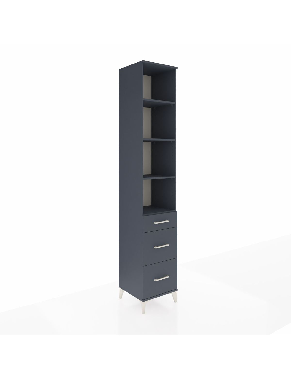 Hyperion Dolap 4 Raflı 3 Çekmeceli 44x44x243 - S64M196V5B