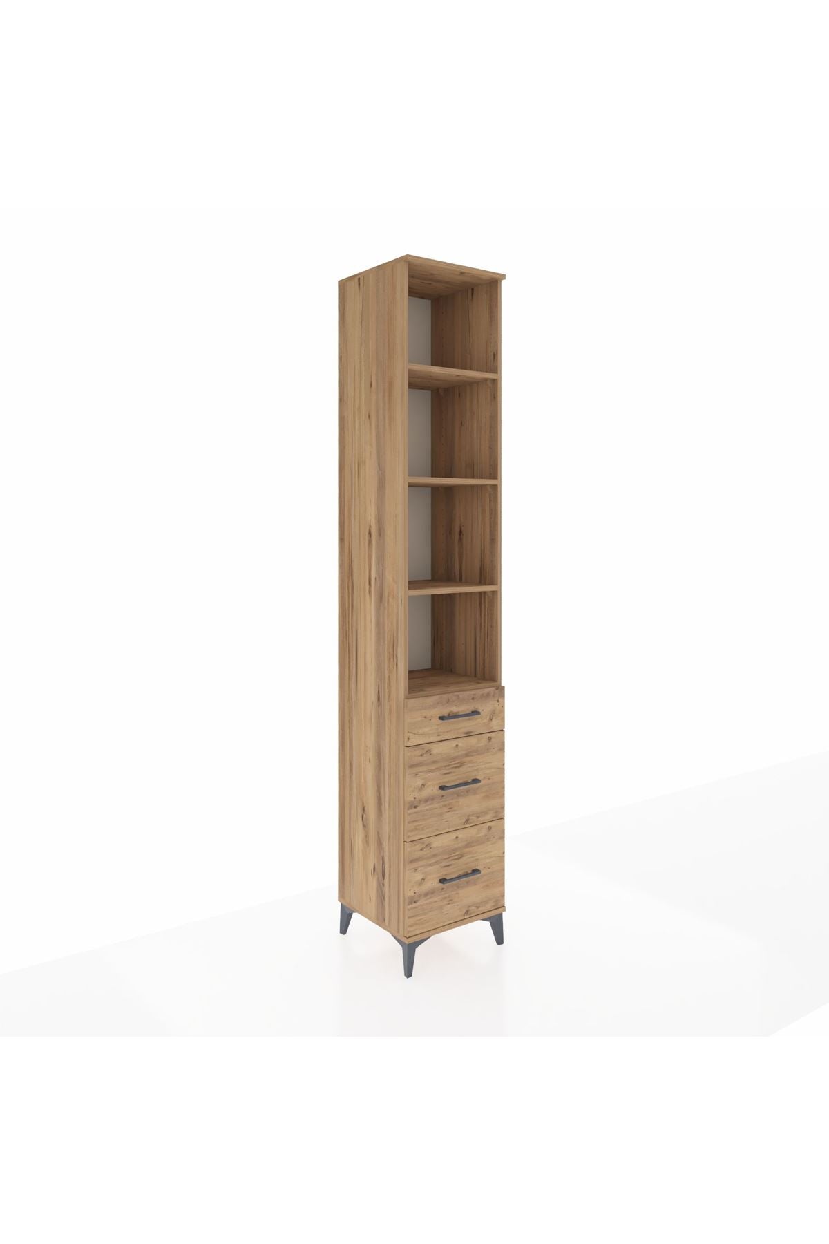Hyperion Dolap 4 Raflı 3 Çekmeceli 44x44x243 - S64M196V9B