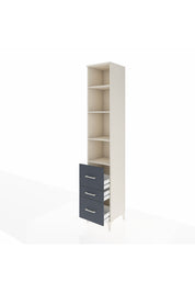 Hyperion Dolap 4 Raflı 3 Çekmeceli 44x44x243 - S64M198V2B