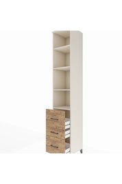 Hyperion Dolap 4 Raflı 3 Çekmeceli 44x44x243 - S64M198V3B