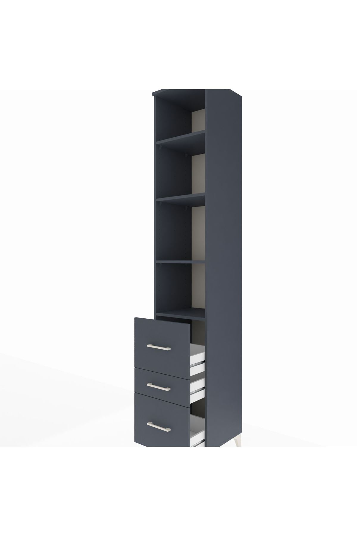 Hyperion Dolap 4 Raflı 3 Çekmeceli 44x44x243 - S64M198V5B