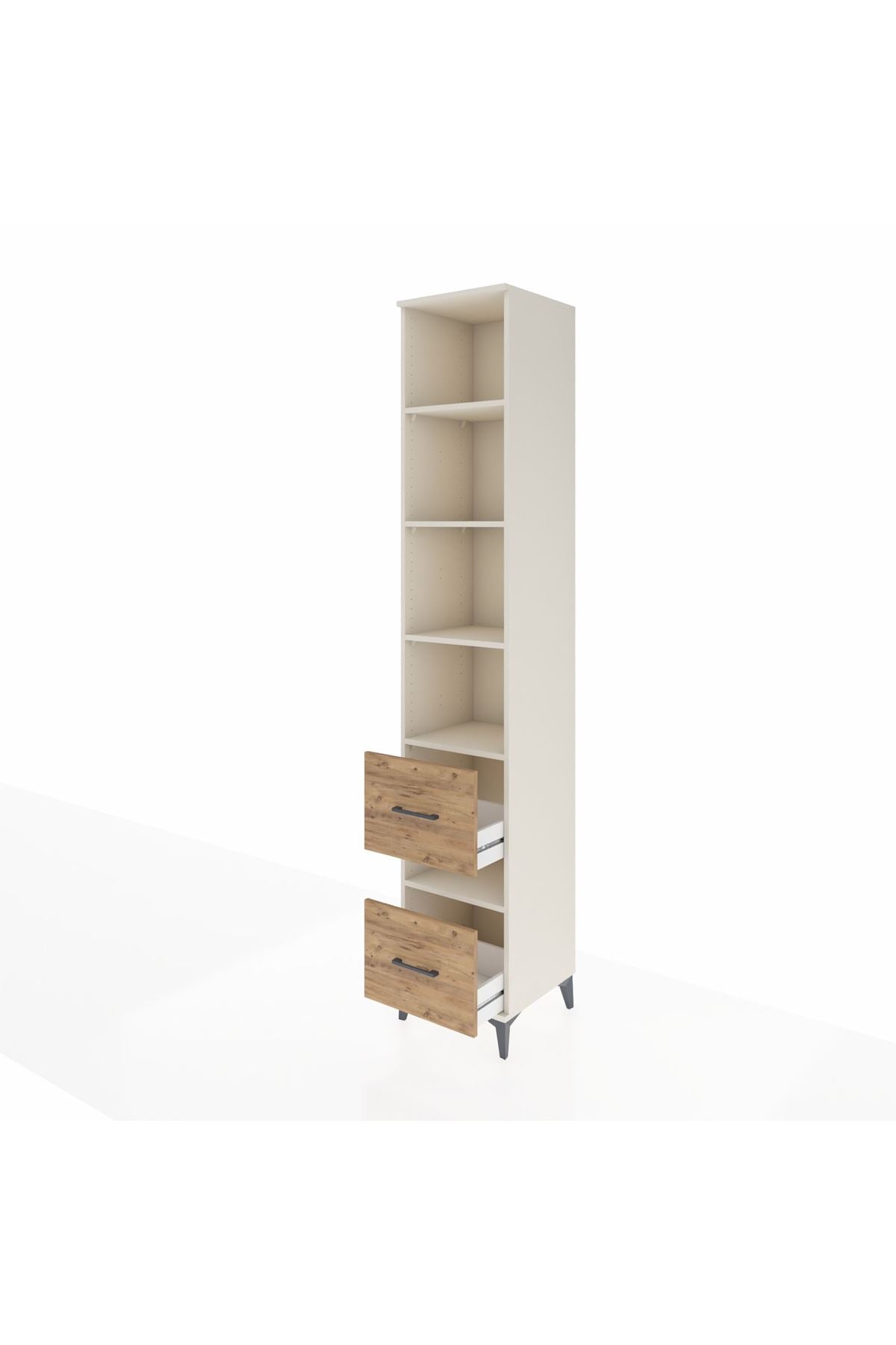 Hyperion Dolap 5 Raflı 2 Çekmeceli 44x44x243 - S64M199V3B