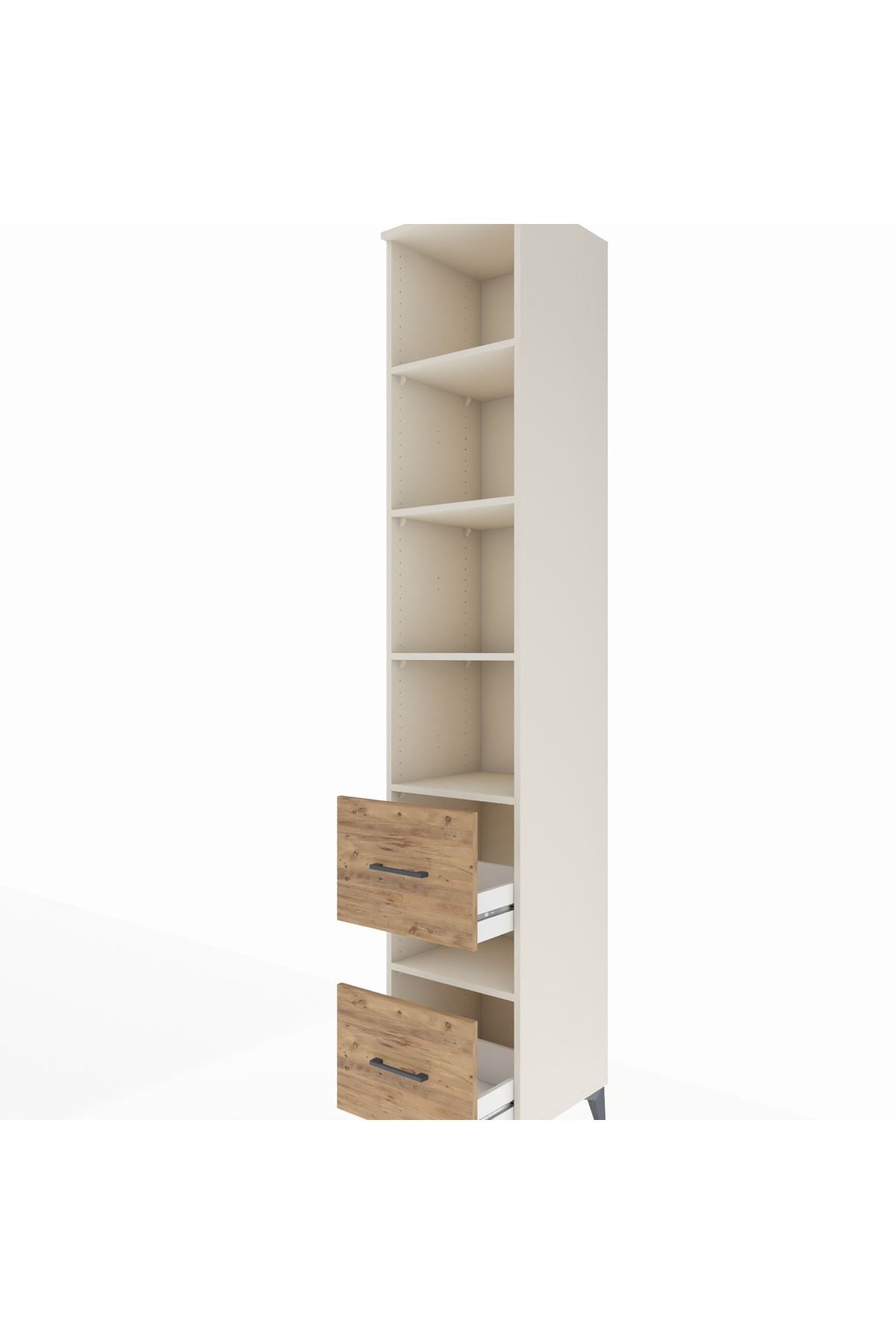 Hyperion Dolap 5 Raflı 2 Çekmeceli 44x44x243 - S64M200V3B