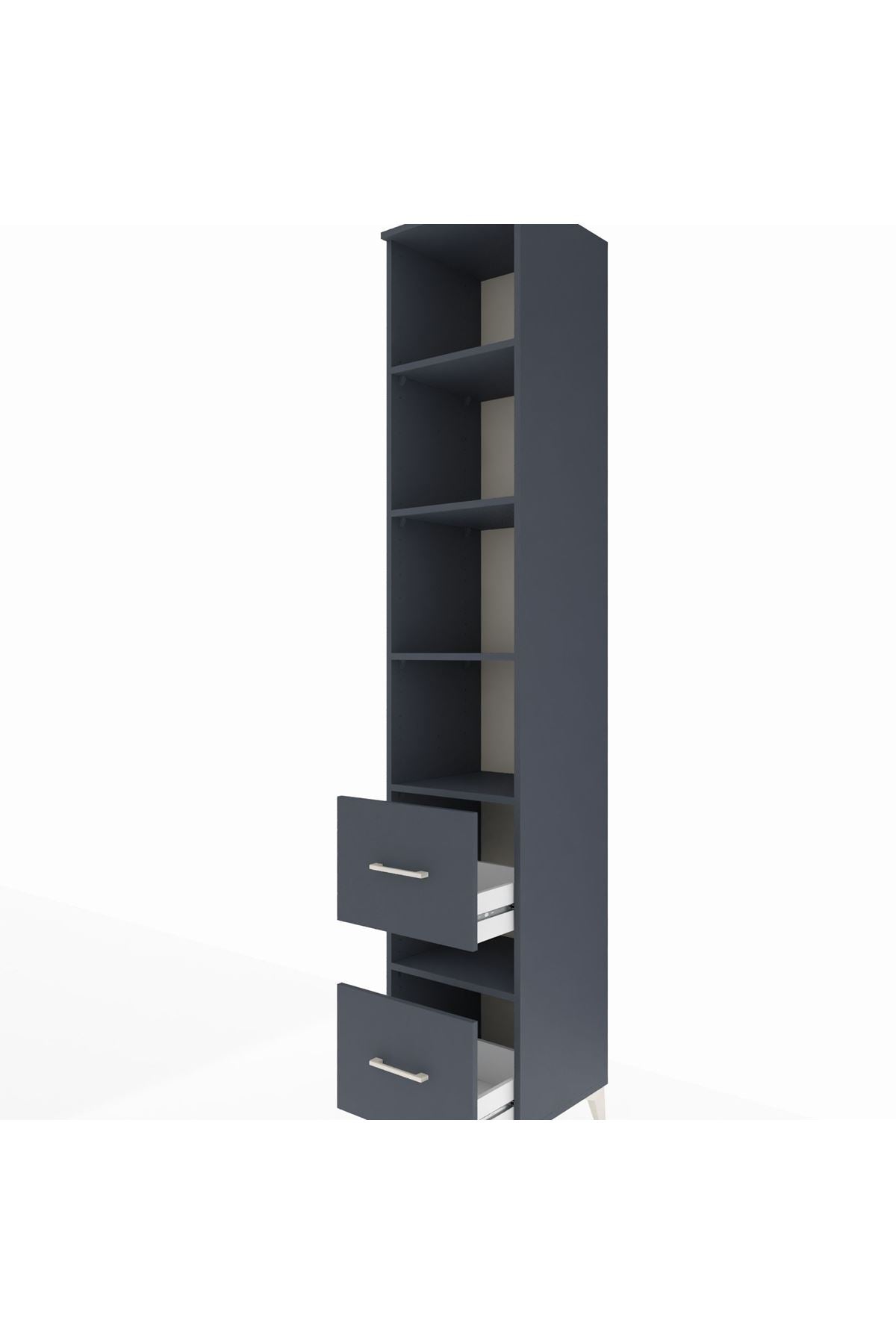 Hyperion Dolap 5 Raflı 2 Çekmeceli 44x44x243 - S64M200V5B