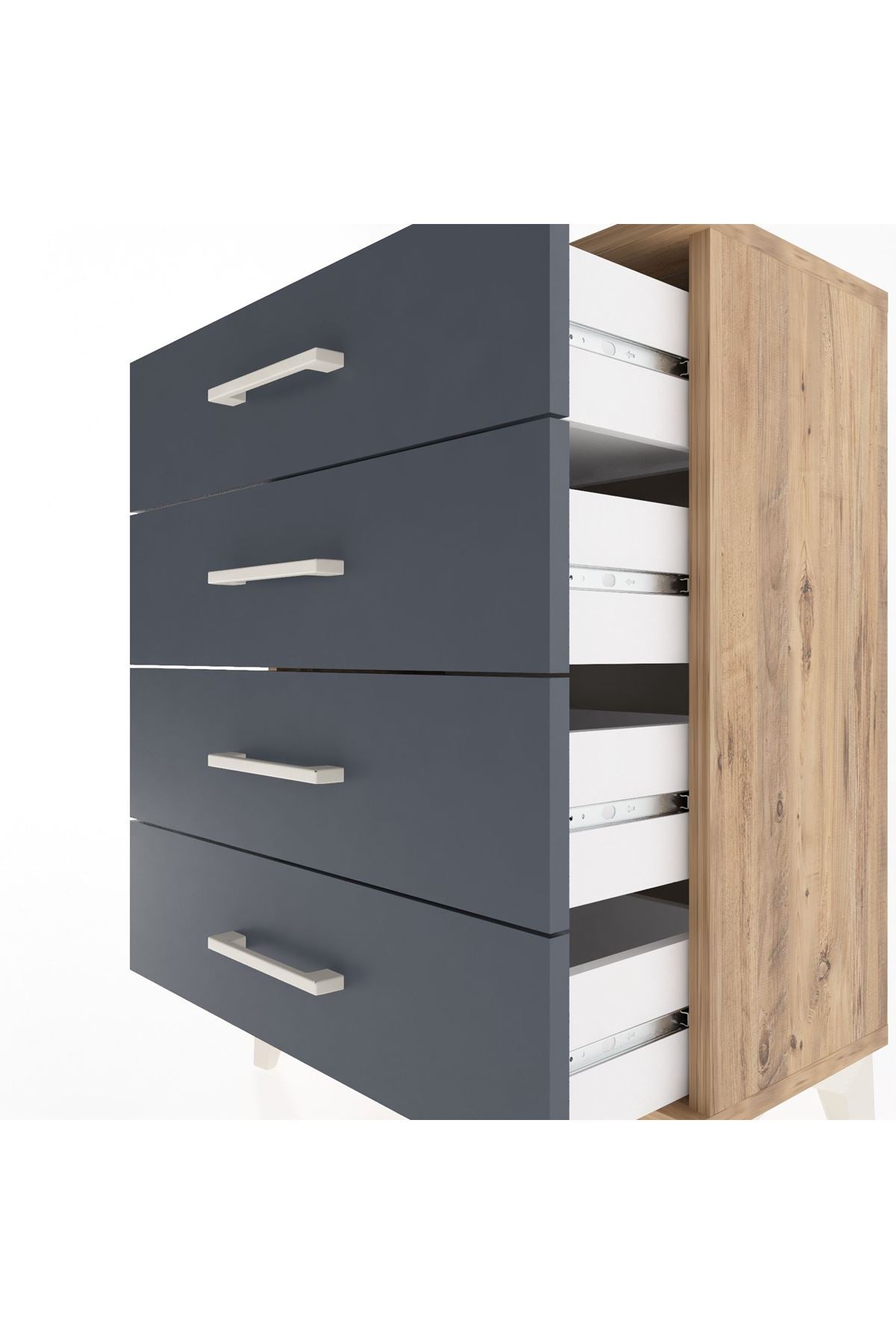 Arges Komodin 4 Çekmeceli 60x30x80 - S13M001V8A