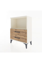 Arges Komodin Tek Raflı 2 Çekmeceli 60x30x80 - S13M003V3A