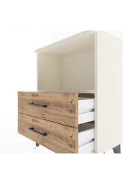 Arges Komodin Tek Raflı 2 Çekmeceli 60x30x80 - S13M003V3A