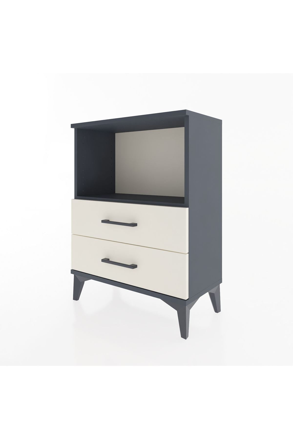 Arges Komodin Tek Raflı 2 Çekmeceli 60x30x80 - S13M003V4A