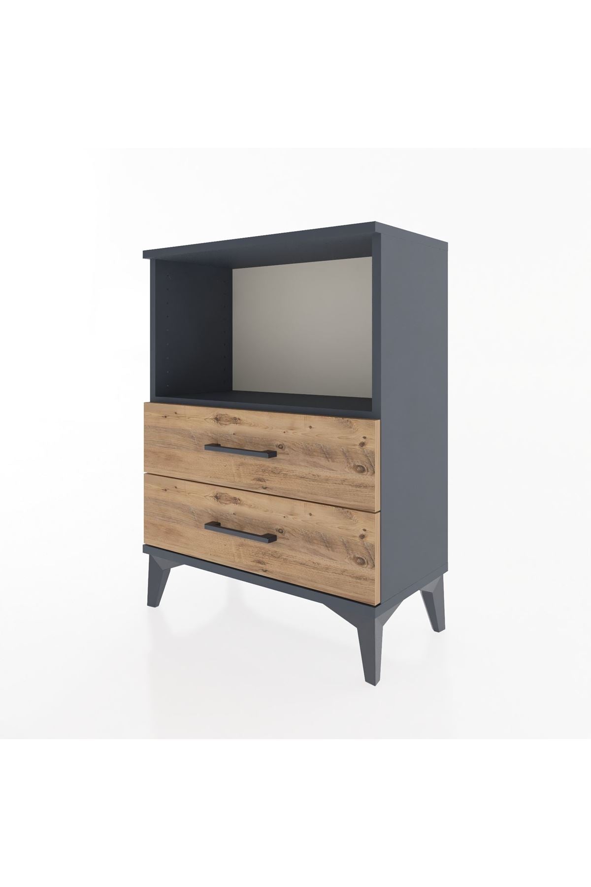 Arges Komodin Tek Raflı 2 Çekmeceli 60x30x80 - S13M003V6A