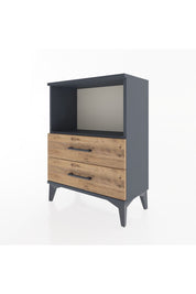 Arges Komodin Tek Raflı 2 Çekmeceli 60x30x80 - S13M003V6A