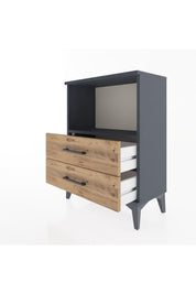 Arges Komodin Tek Raflı 2 Çekmeceli 60x30x80 - S13M003V6A