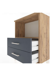 Arges Komodin Tek Raflı 2 Çekmeceli 60x30x80 - S13M003V8A