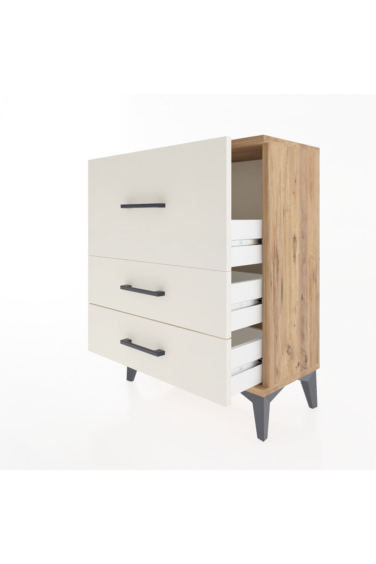 Arges Komodin 3 Çekmeceli 60x30x80 - S13M004V7A