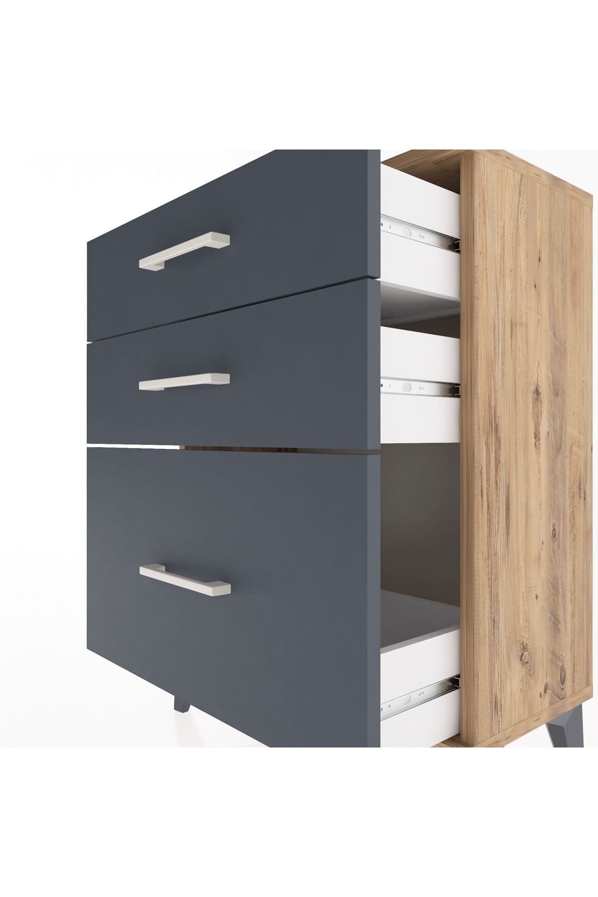 Arges Komodin 3 Çekmeceli 60x30x80 - S13M005V8A