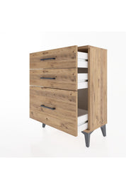 Arges Komodin 3 Çekmeceli 60x30x80 - S13M005V9A