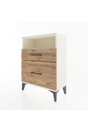 Arges Komodin Tek Raflı 2 Çekmeceli 60x30x80 - S13M006V3A