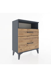 Arges Komodin Tek Raflı 2 Çekmeceli 60x30x80 - S13M006V6A
