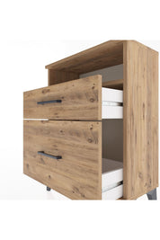 Arges Komodin Tek Raflı 2 Çekmeceli 60x30x80 - S13M006V9A