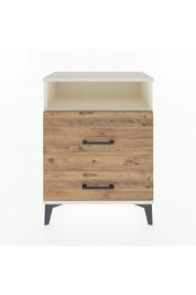 Arges Komodin Tek Raflı 2 Çekmeceli 60x30x80 - S13M007V3A