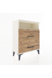 Arges Komodin Tek Raflı 2 Çekmeceli 60x30x80 - S13M007V3A