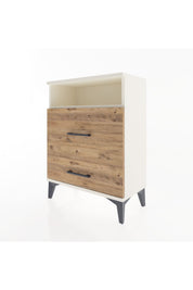 Arges Komodin Tek Raflı 2 Çekmeceli 60x30x80 - S13M007V3A
