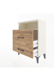 Arges Komodin Tek Raflı 2 Çekmeceli 60x30x80 - S13M007V3A