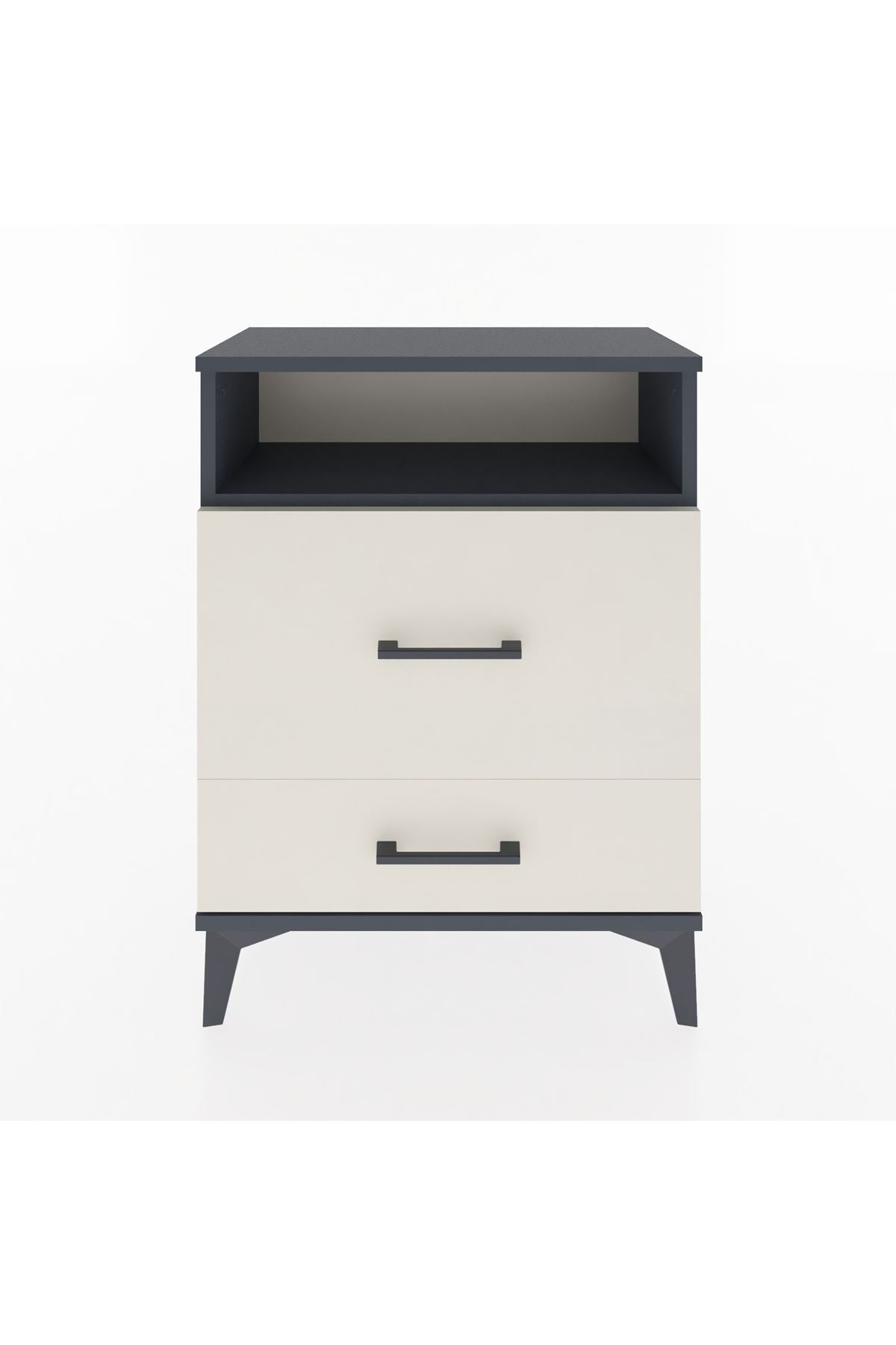 Arges Komodin Tek Raflı 2 Çekmeceli 60x30x80 - S13M007V4A