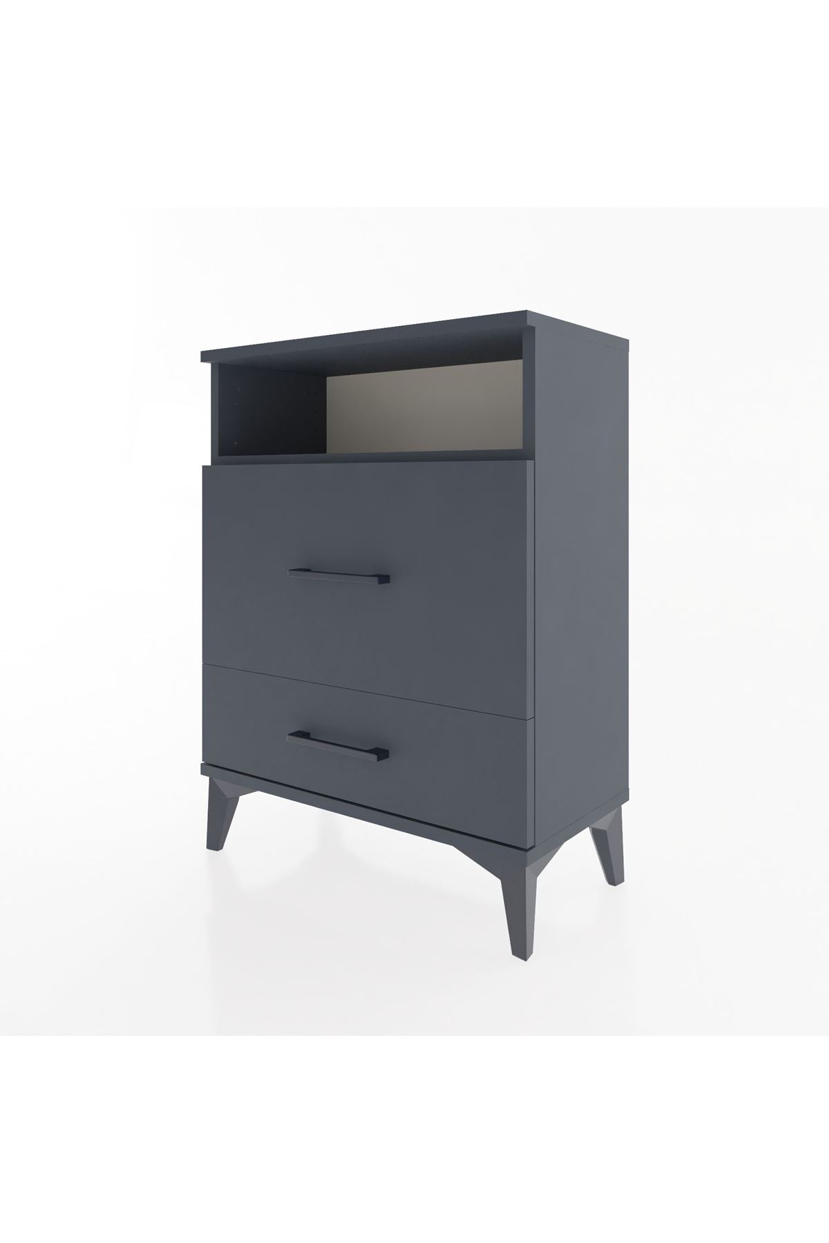 Arges Komodin Tek Raflı 2 Çekmeceli 60x30x80 - S13M007V5A
