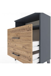 Arges Komodin Tek Raflı 2 Çekmeceli 60x30x80 - S13M007V6A