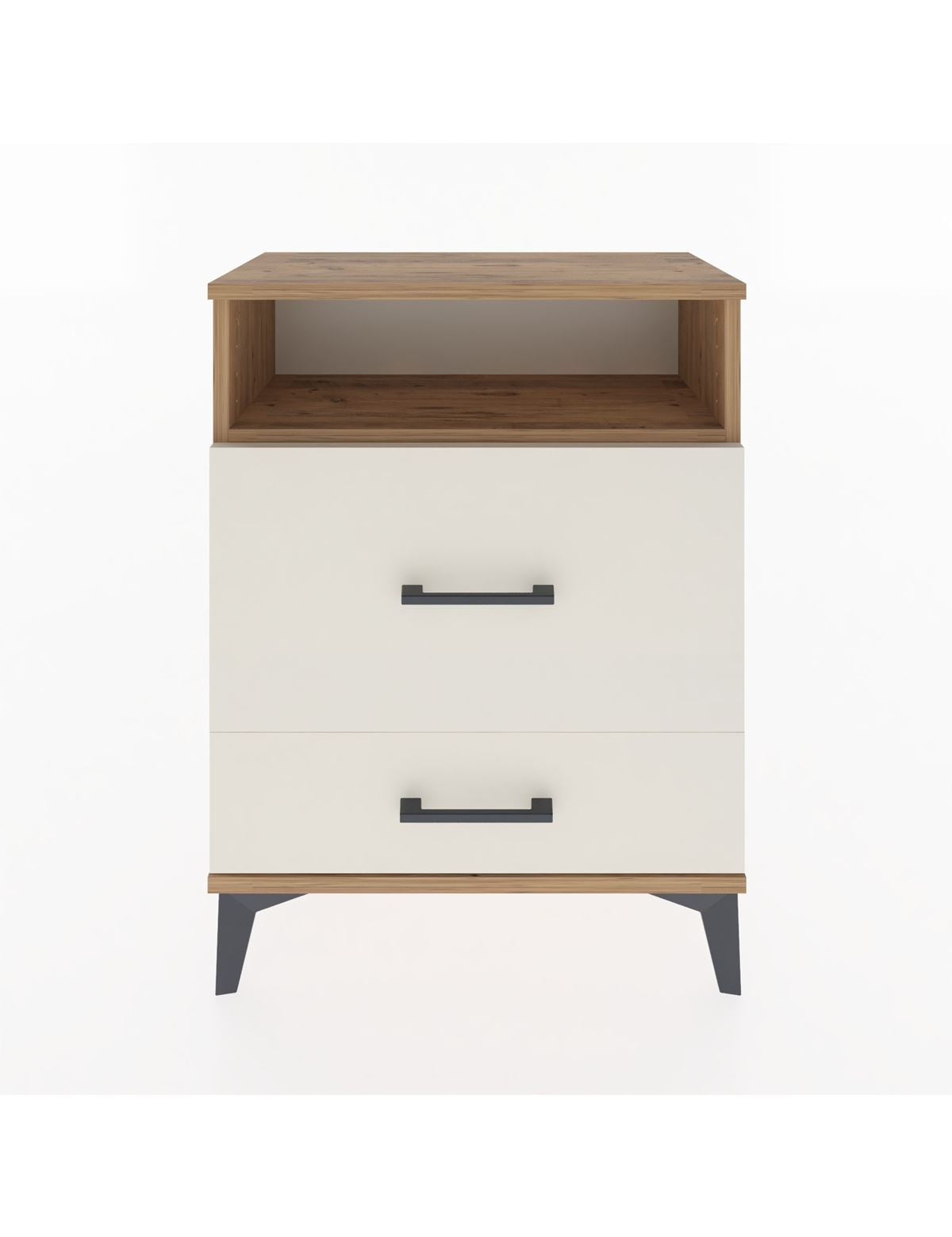 Arges Komodin Tek Raflı 2 Çekmeceli 60x30x80 - S13M007V7A