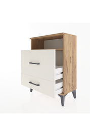Arges Komodin Tek Raflı 2 Çekmeceli 60x30x80 - S13M007V7A