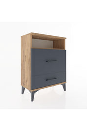Arges Komodin Tek Raflı 2 Çekmeceli 60x30x80 - S13M007V8A