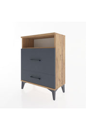 Arges Komodin Tek Raflı 2 Çekmeceli 60x30x80 - S13M007V8A