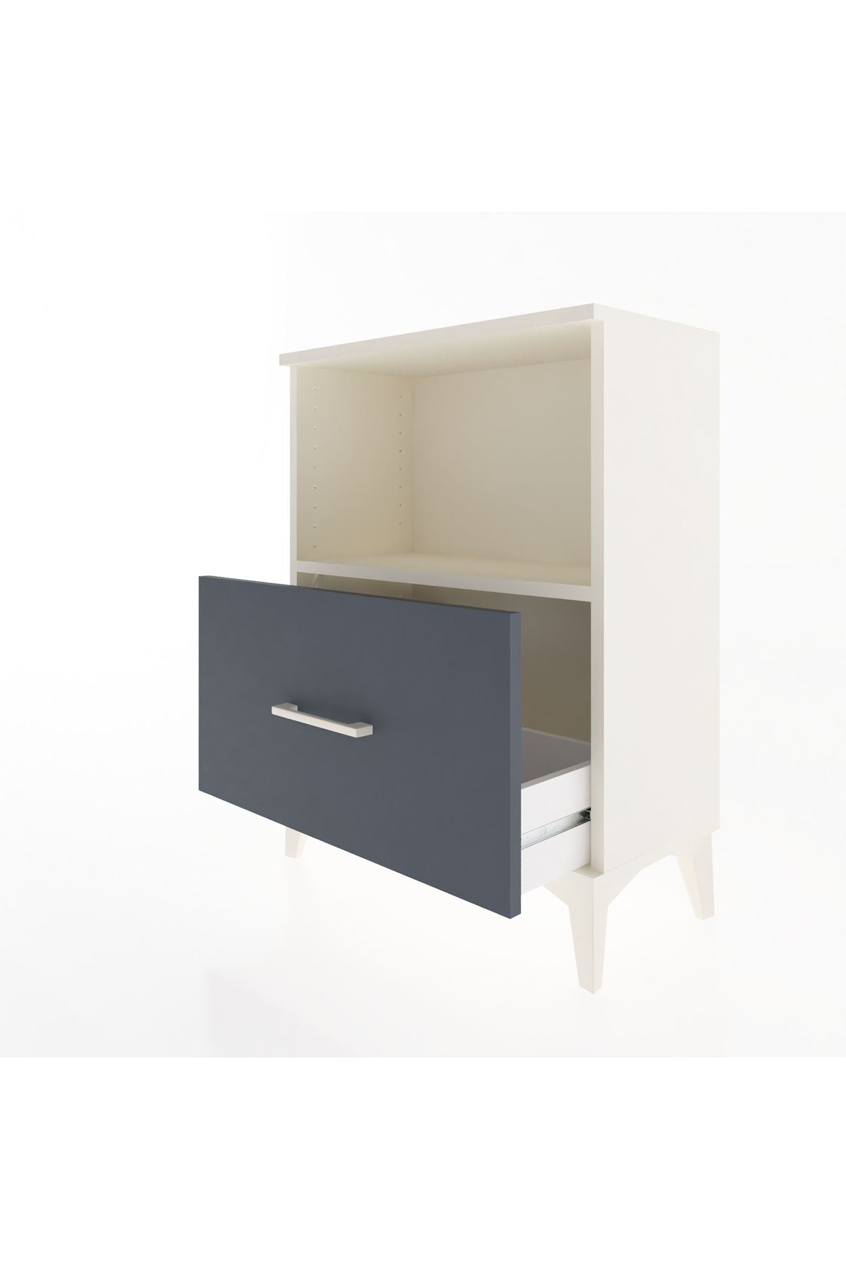 Arges Komodin Tek Raflı Tek Çekmeceli 60x30x80 - S13M011V2A
