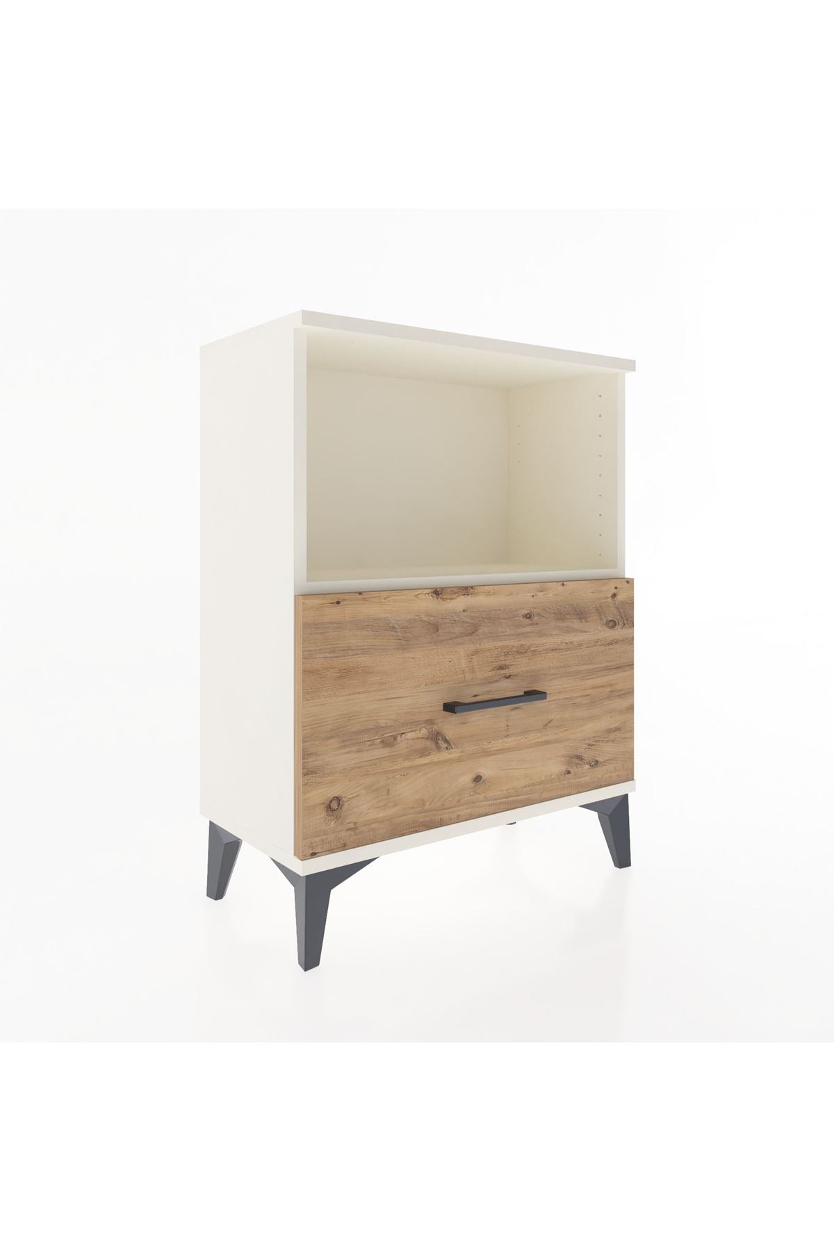 Arges Komodin Tek Raflı Tek Çekmeceli 60x30x80 - S13M011V3A