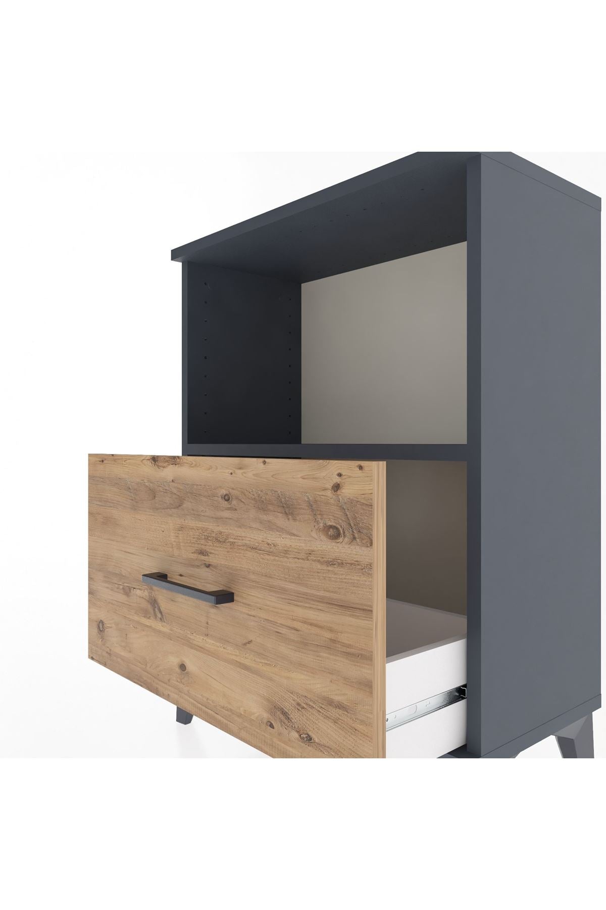 Arges Komodin Tek Raflı Tek Çekmeceli 60x30x80 - S13M011V6A
