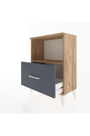 Arges Komodin Tek Raflı Tek Çekmeceli 60x30x80 - S13M011V8A