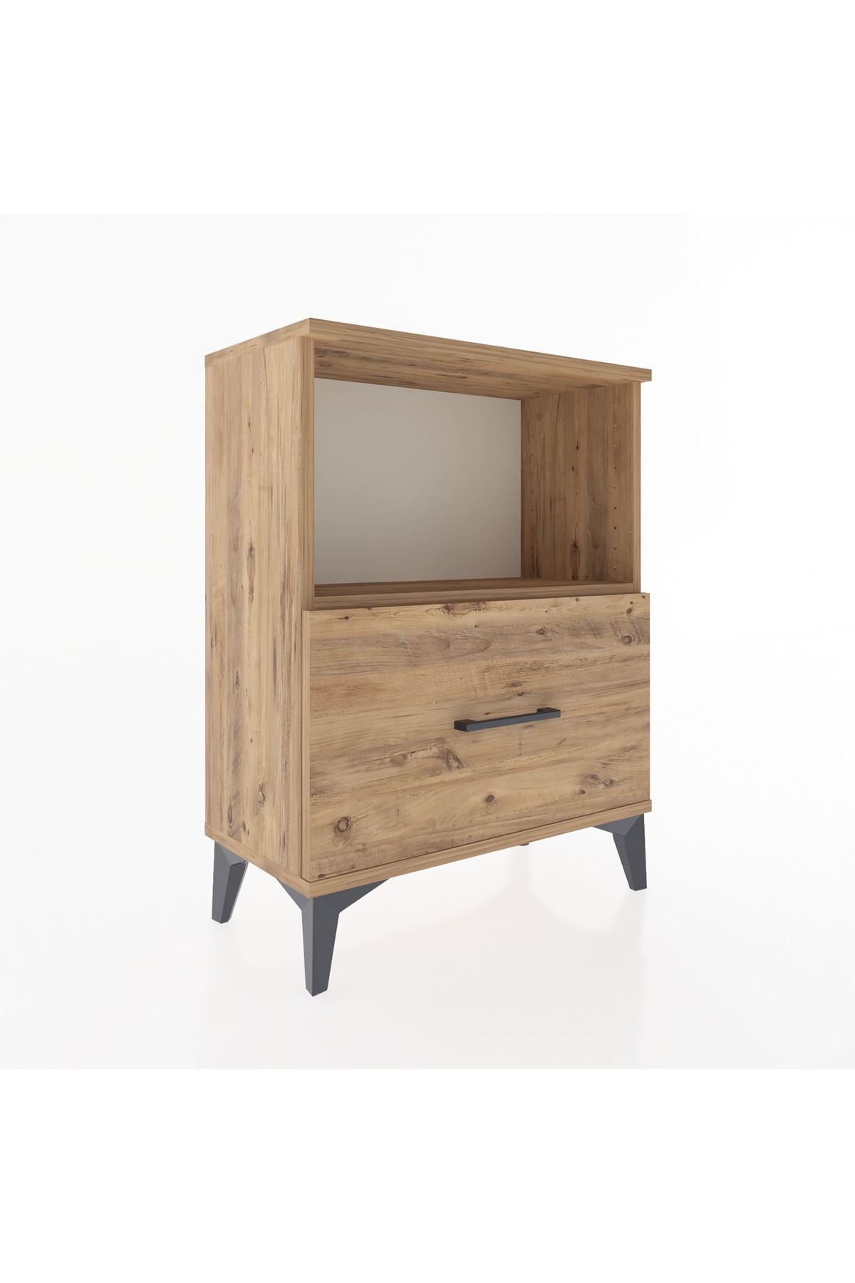 Arges Komodin Tek Raflı Tek Çekmeceli 60x30x80 - S13M011V9A