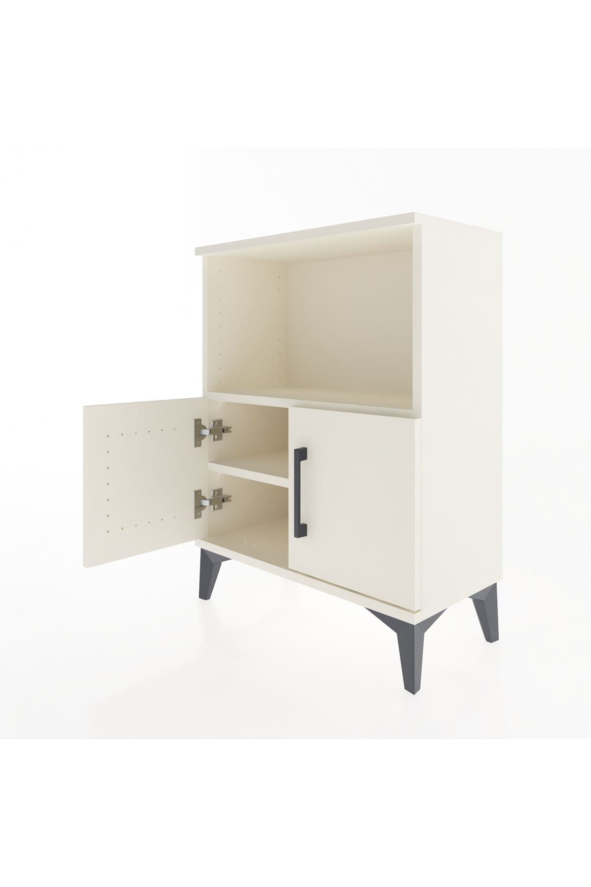 Arges Komodin 2 Raflı 2 Kapaklı 60x30x80 - S13M012V1A