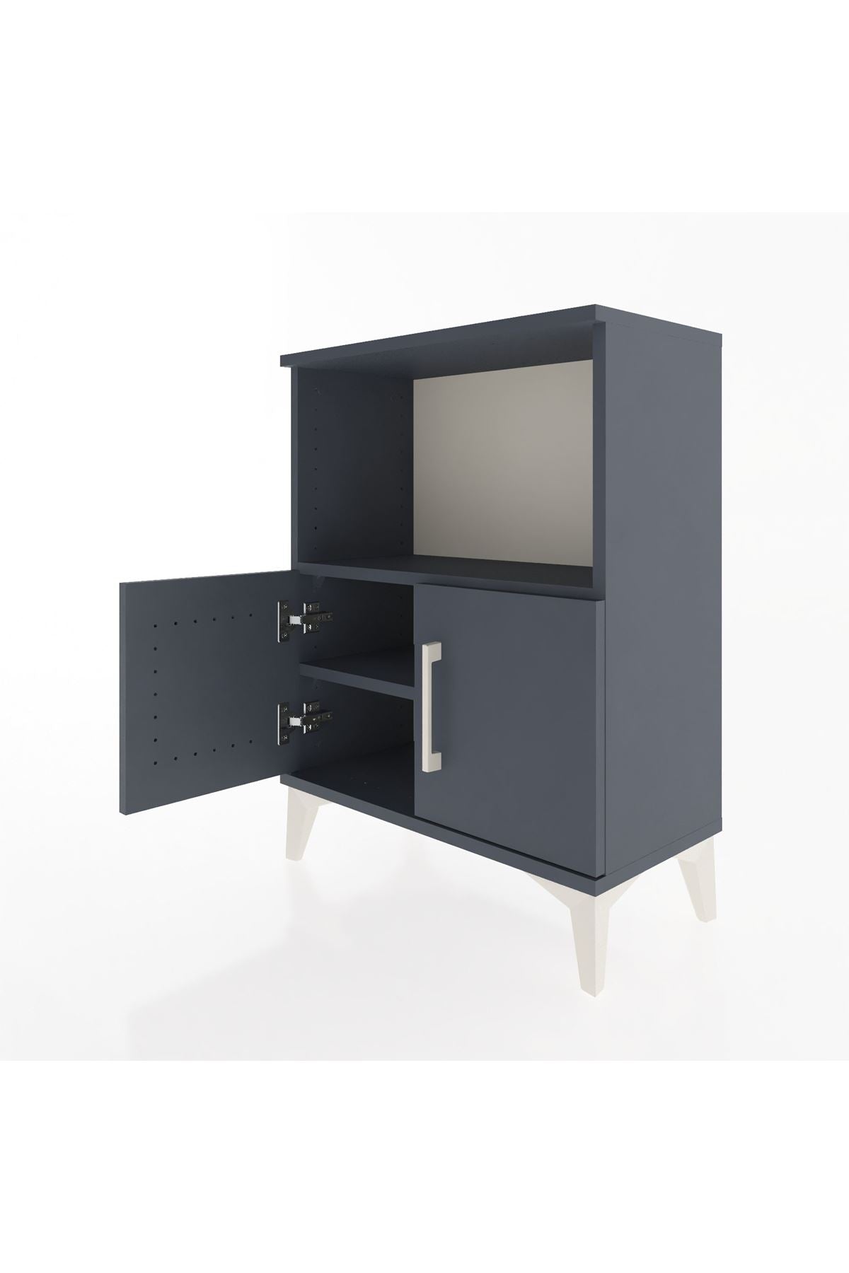 Arges Komodin 2 Raflı 2 Kapaklı 60x30x80 - S13M012V5A