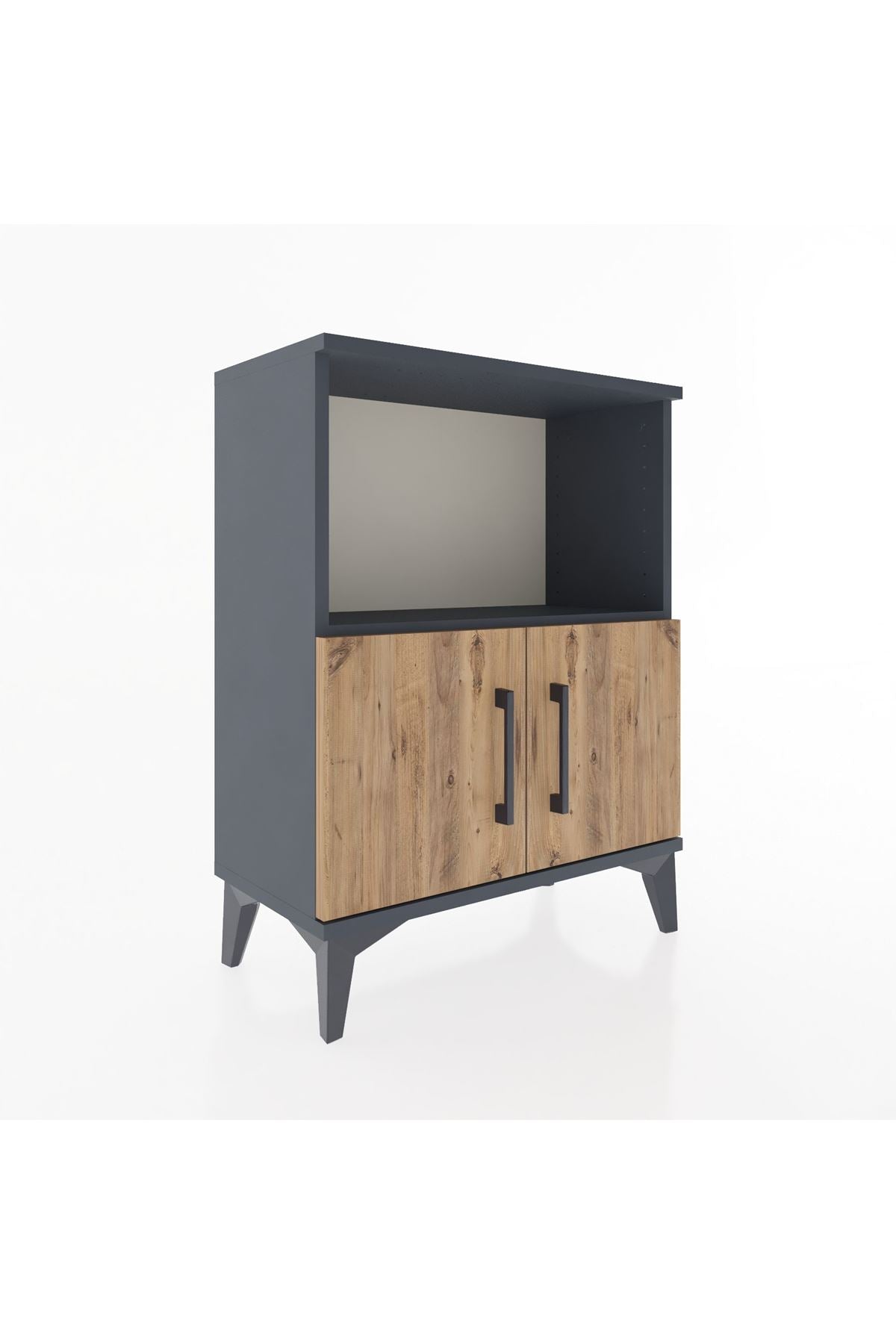 Arges Komodin 2 Raflı 2 Kapaklı 60x30x80 - S13M012V6A