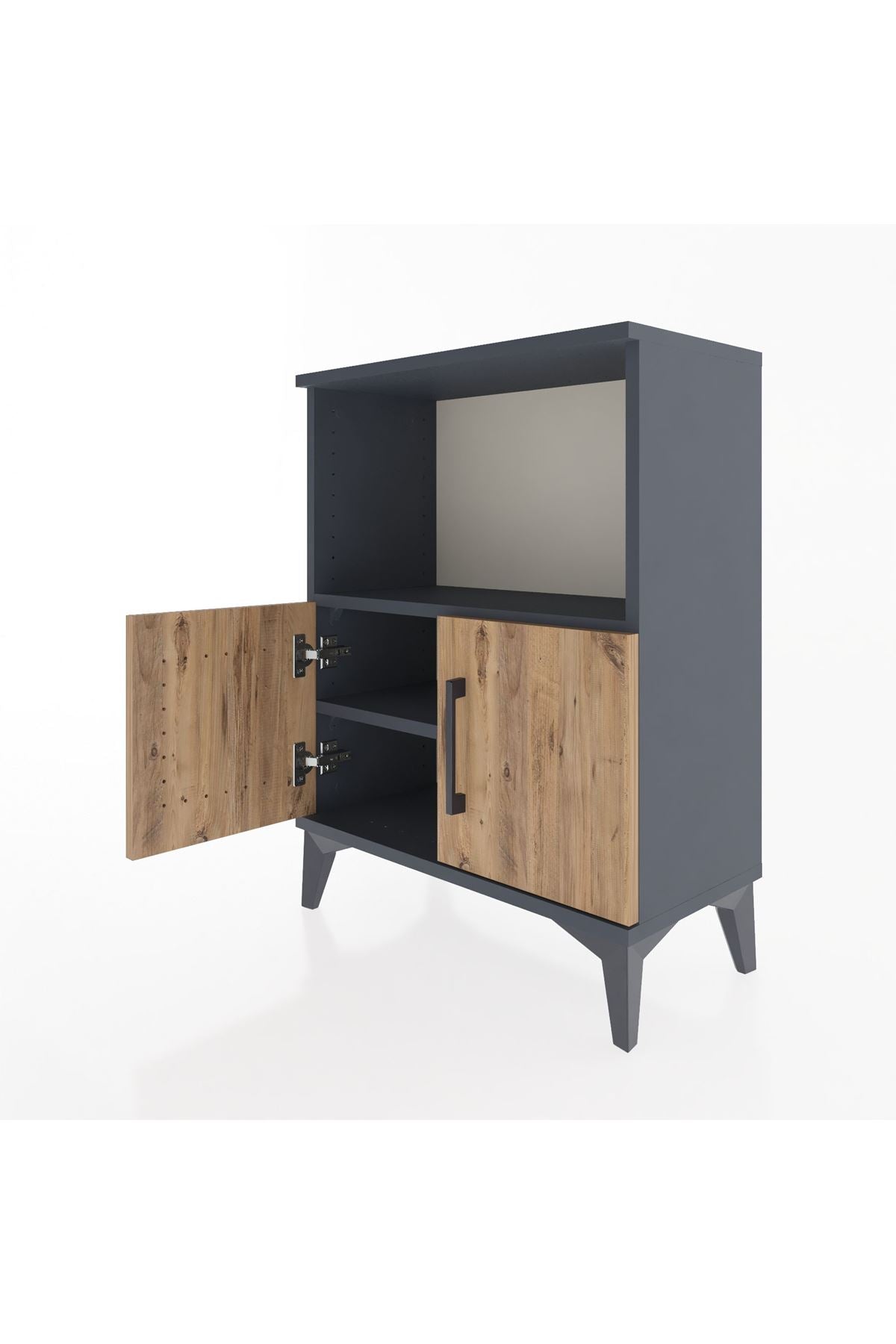 Arges Komodin 2 Raflı 2 Kapaklı 60x30x80 - S13M012V6A